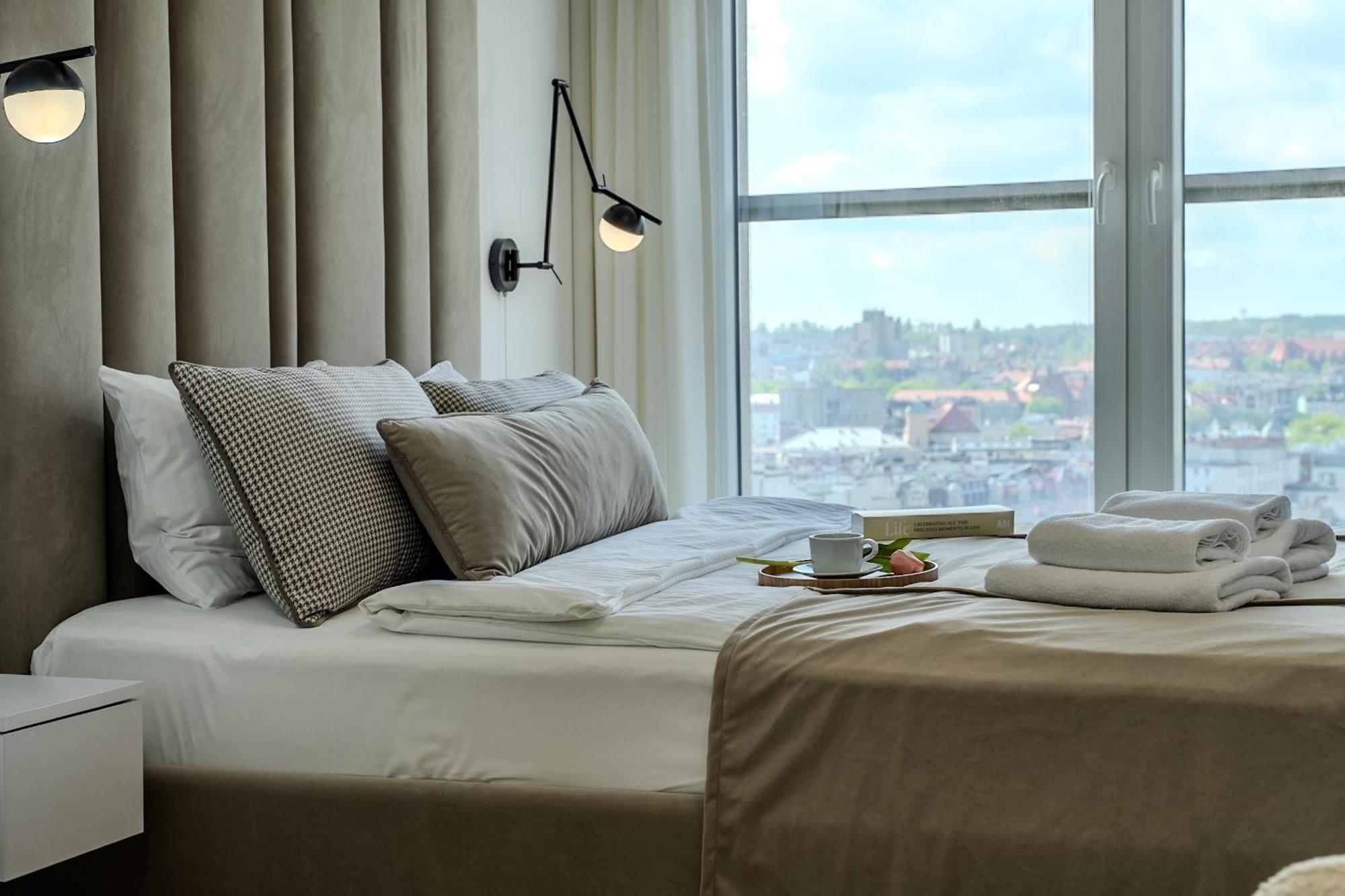 Urban Apartments Luxury Skyline Sokolska Towers 30A, 2 Free Garages, Gym & Sauna, Self Check-In Katowice Luaran gambar