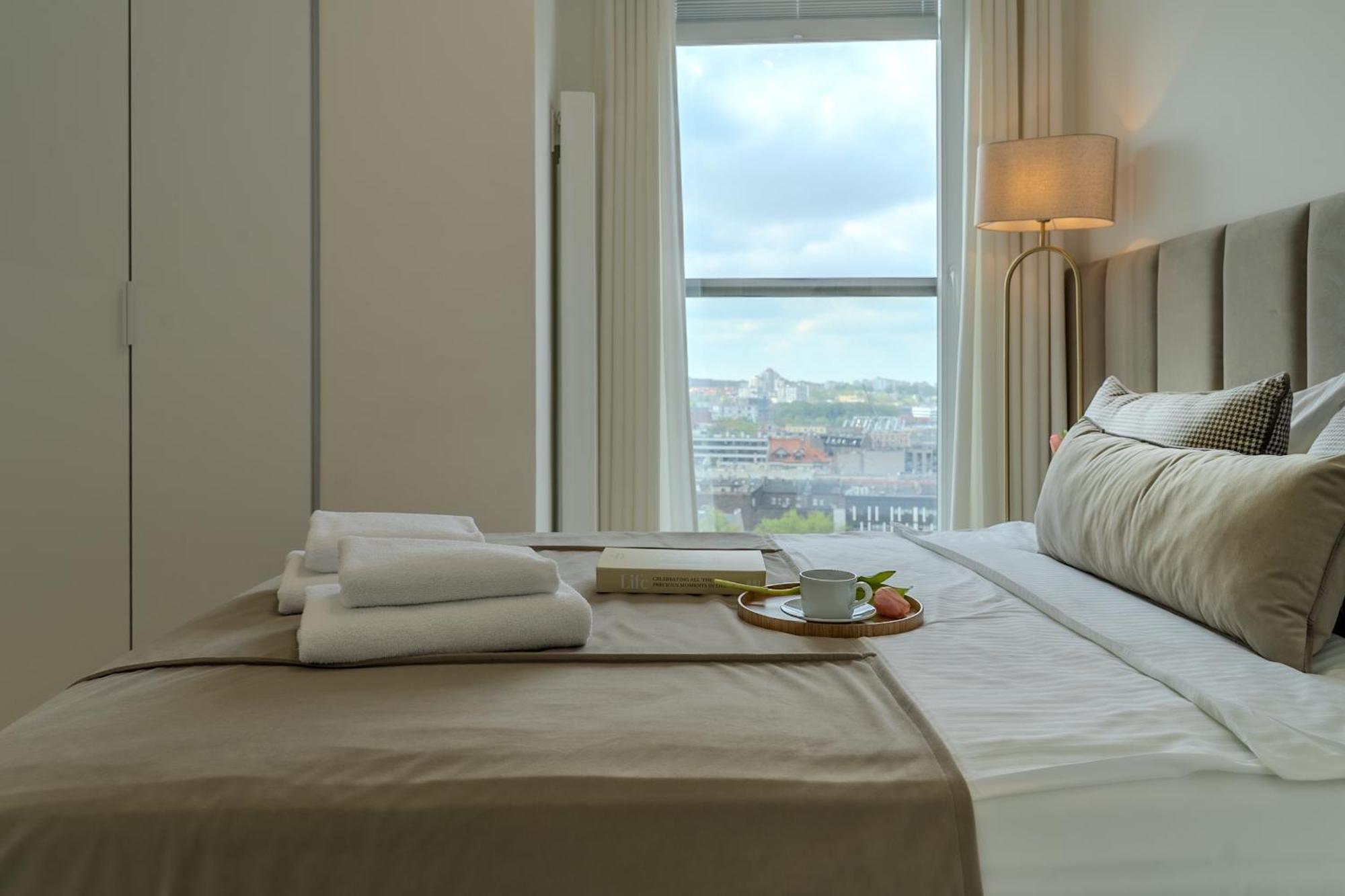 Urban Apartments Luxury Skyline Sokolska Towers 30A, 2 Free Garages, Gym & Sauna, Self Check-In Katowice Luaran gambar